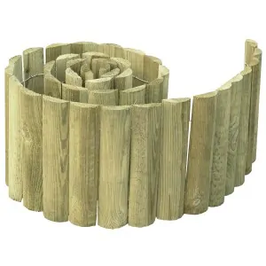 Wooden Roll Border Ø4.5 × 20 × 180 cm – Garden Edging