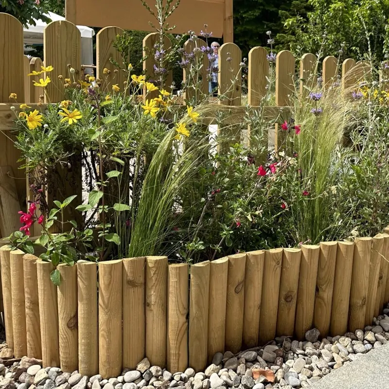 Wooden Roll Border Ø4.5 × 30 × 180 cm – Garden Edging