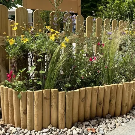 Wooden Roll Border Ø4.5 × 30 × 180 cm – Garden Edging