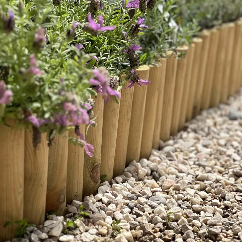 Wooden Roll Border Ø4.5 × 20 × 180 cm – Garden Edging