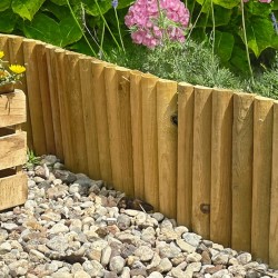 Ξύλινος Φράχτης σε Ρολό Ø4,5 × 30 × 180 εκ. – Roll Border Κήπου
