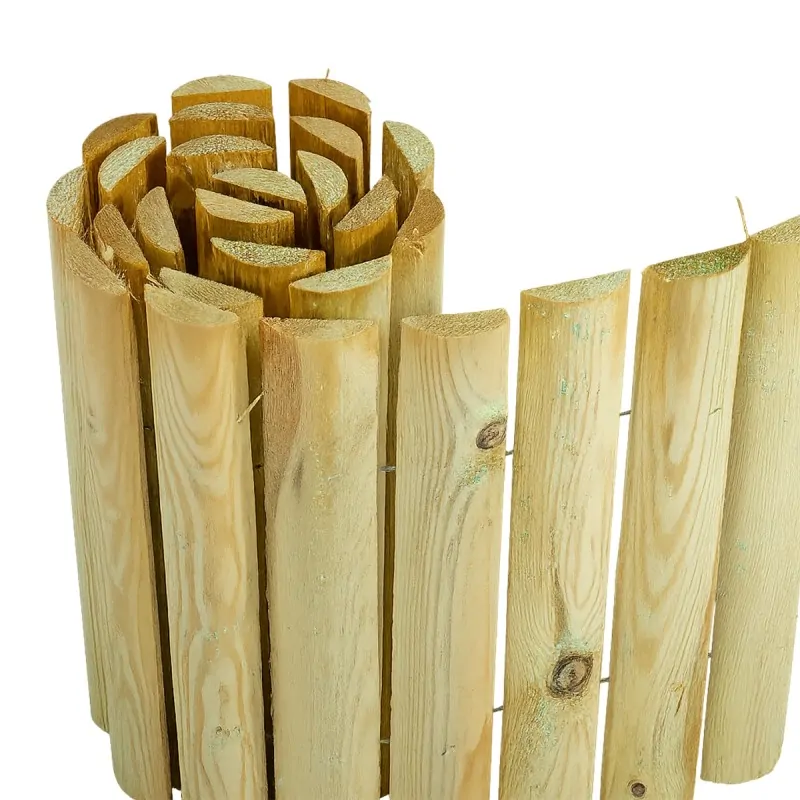 Wooden Roll Border Ø4.5 × 20 × 180 cm – Garden Edging