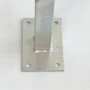 Galvanized Metal Fence Post 4 x 4 x 120 cm