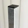 Galvanized Metal Fence Post 4 x 4 x 120 cm