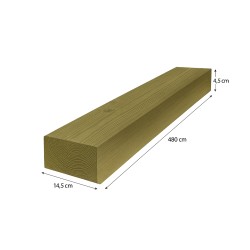 Finnish Timber Beam 4.5 × 14.5 × 480 cm