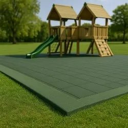 Rubber tile ramp 1-4 x 25 x 100cm