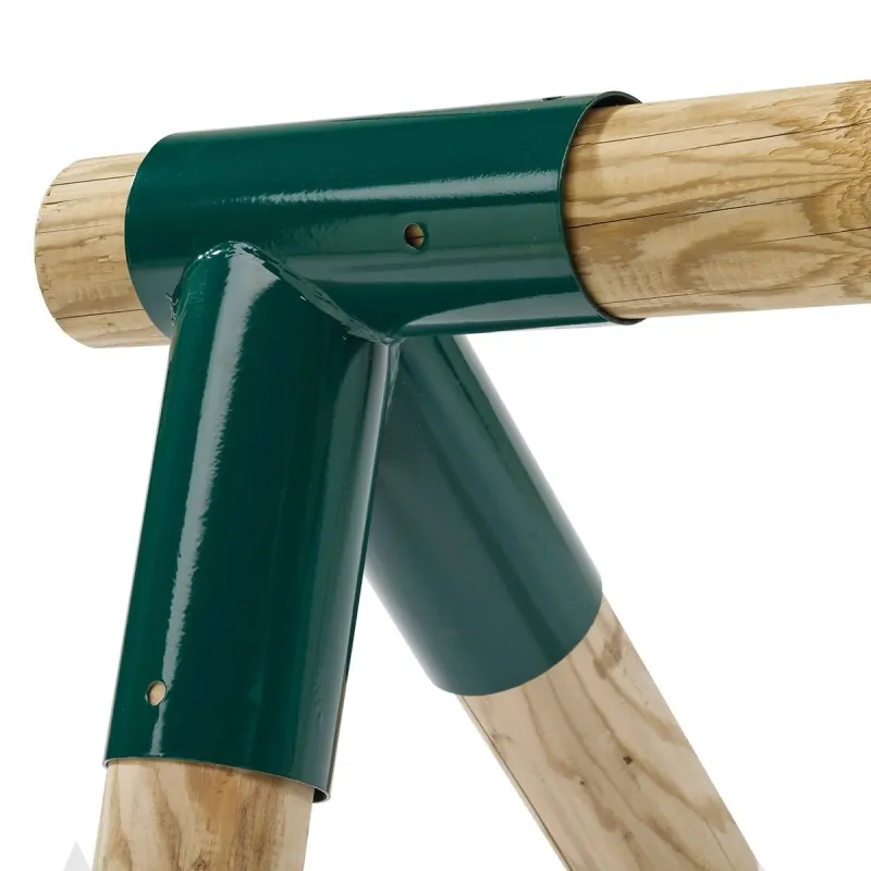 Swing Corner Oblique 100/100 – Round Wood Swing Bracket