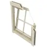 Wooden Window 28 mm – Opening System – 88.2 × 88.2 cm
