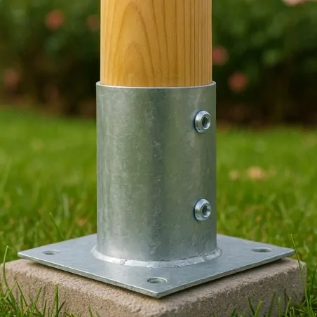 Screw-in Base for Round Wooden Beam Ø8 cm