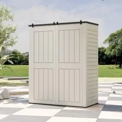 Waterproof HDPE Outdoor Storage Cabinet – With 2 Metal Shelves