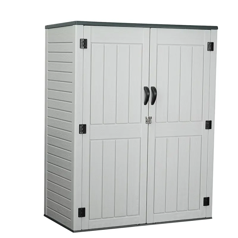 Waterproof HDPE Outdoor Storage Cabinet – With 2 Metal Shelves