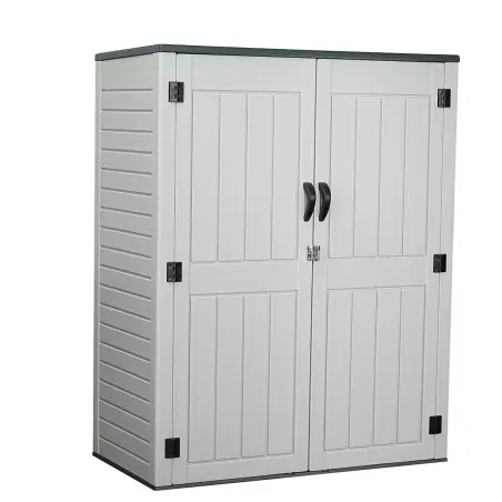 Waterproof HDPE Outdoor Storage Cabinet – With 2 Metal Shelves