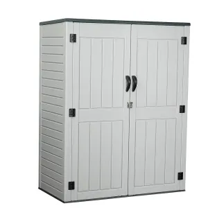 Waterproof HDPE Outdoor Storage Cabinet – With 2 Metal Shelves
