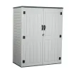 Waterproof HDPE Outdoor Storage Cabinet – With 2 Metal Shelves