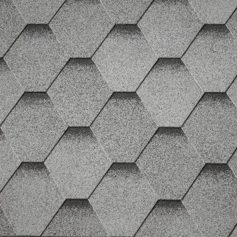 Grey Hexagonal Asphalt Shingle 3m²