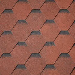 Ασφαλτικό Κεραμίδι Εξαγωνικό Κόκκινο 3m²