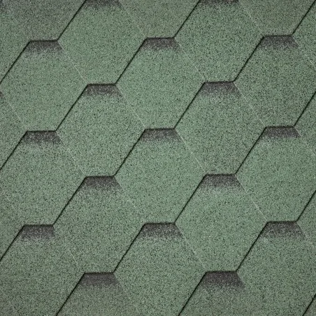 Green Hexagonal Asphalt Shingle 3m²