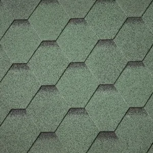 Green Hexagonal Asphalt Shingle 3m²