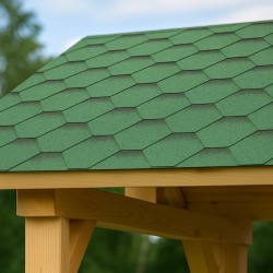 Green Hexagonal Asphalt Shingle 3m²
