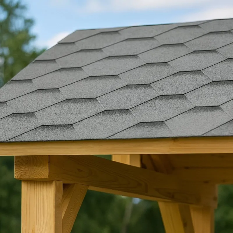 Grey Hexagonal Asphalt Shingle 3m²