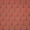 Red Curved Asphalt Shingle 3m²