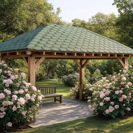 Green Curved Asphalt Shingle 3m²