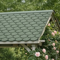 Green Curved Asphalt Shingle 3m²