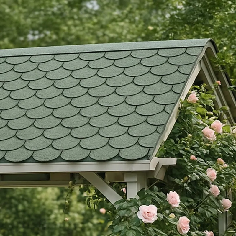 Green Curved Asphalt Shingle 3m²