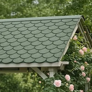 Green Curved Asphalt Shingle 3m²