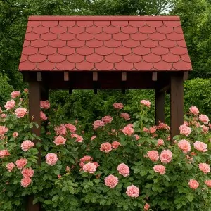 Ασφαλτικό Κεραμίδι Στρογγυλό Κόκκινο 3m²