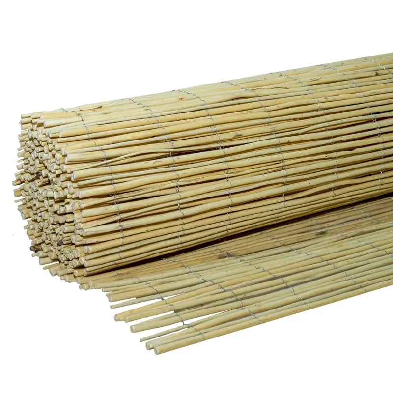 Peeled Wicker Cane Fence Roll Solid Ø5–12mm – 150×500cm