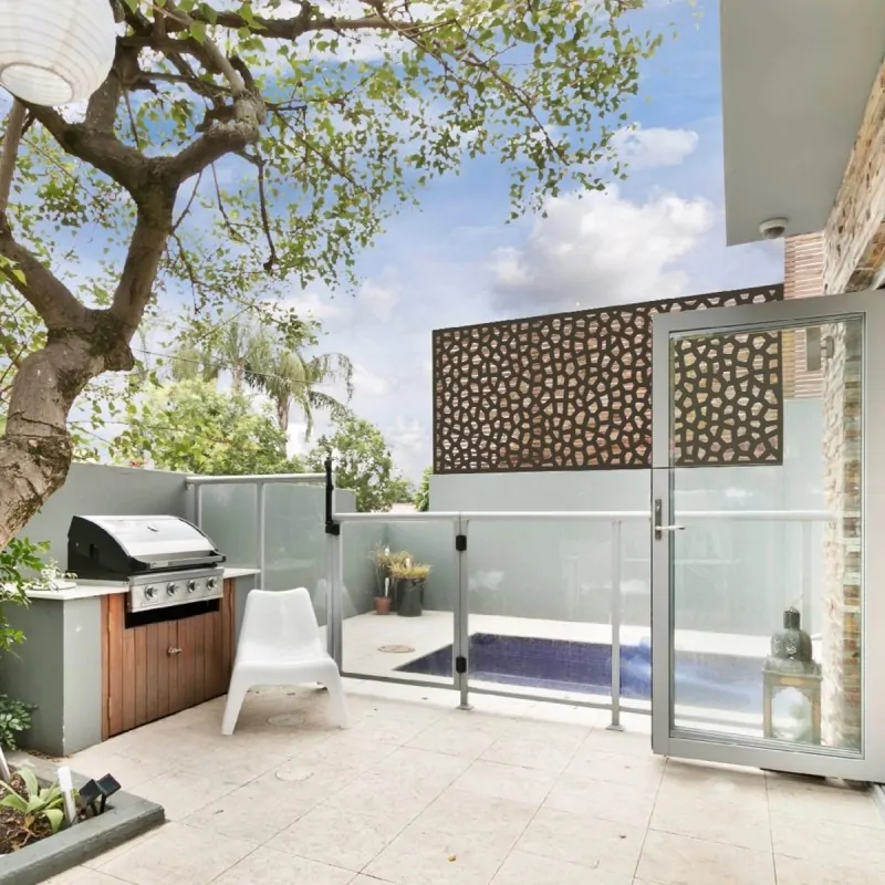 PP Mosaic trellis 100 x 200cm coffee