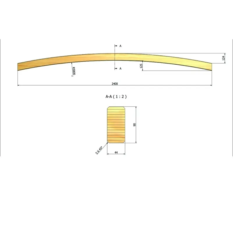 Timber arch 4,5 x 9 x 240cm