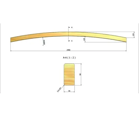 Timber arch 4,5 x 9 x 240cm