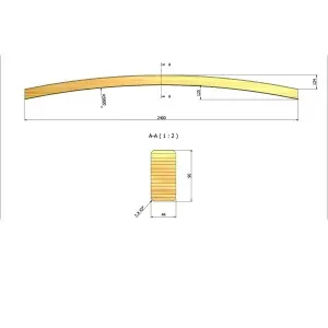 Timber arch 4,5 x 9 x 240cm