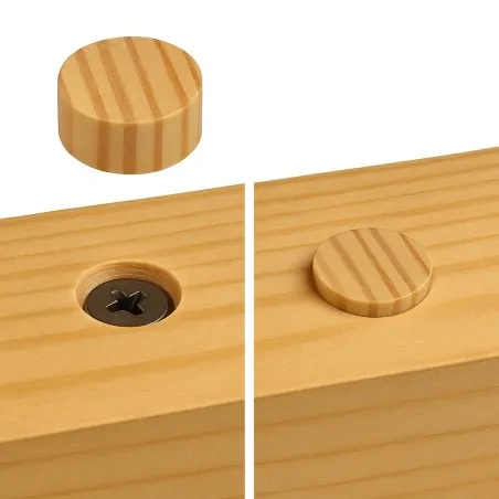Wooden Screw Caps Ø15 x 10mm