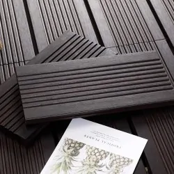 Bamboo Δάπεδο Εξωτερικού Χώρου 2×14×185 εκ. – Ανθρακί