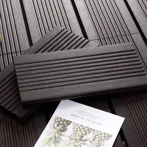 Outdoor Bamboo Decking 2×14×185 cm – Anthracite