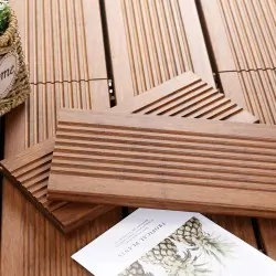 Outdoor Bamboo Decking 2×14×185 cm – Brown