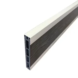 bottom rail aluminum 2 x 5,5 x 180cm
