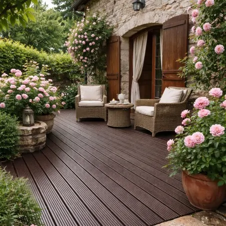 Bamboo Δάπεδο Εξωτερικού Χώρου 2×14×185 εκ. – Ανθρακί