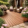 Outdoor Bamboo Decking 2×14×185 cm – Brown