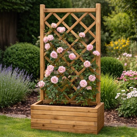 Wooden planter trellis 120(h) x 70cm