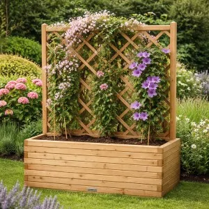 Wooden planter trellis 120(h) x 110cm