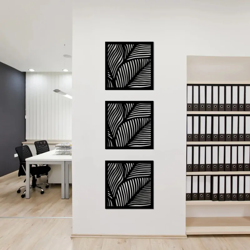 Outdoor Wall Art Panel Fronds 57 x 57 εκ.