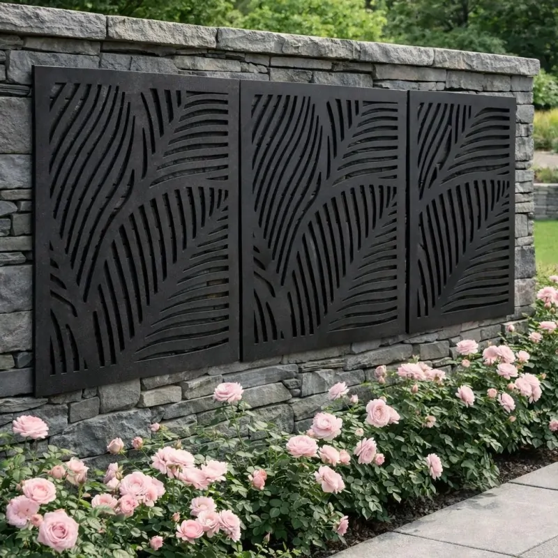 Outdoor Wall Art Panel Fronds 57 x 57 εκ.