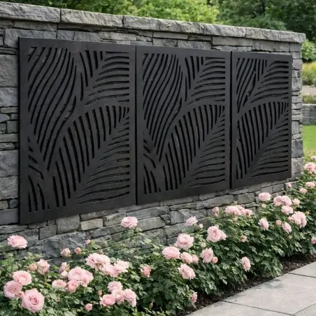Outdoor Wall Art Panel Fronds 57 x 57 εκ.