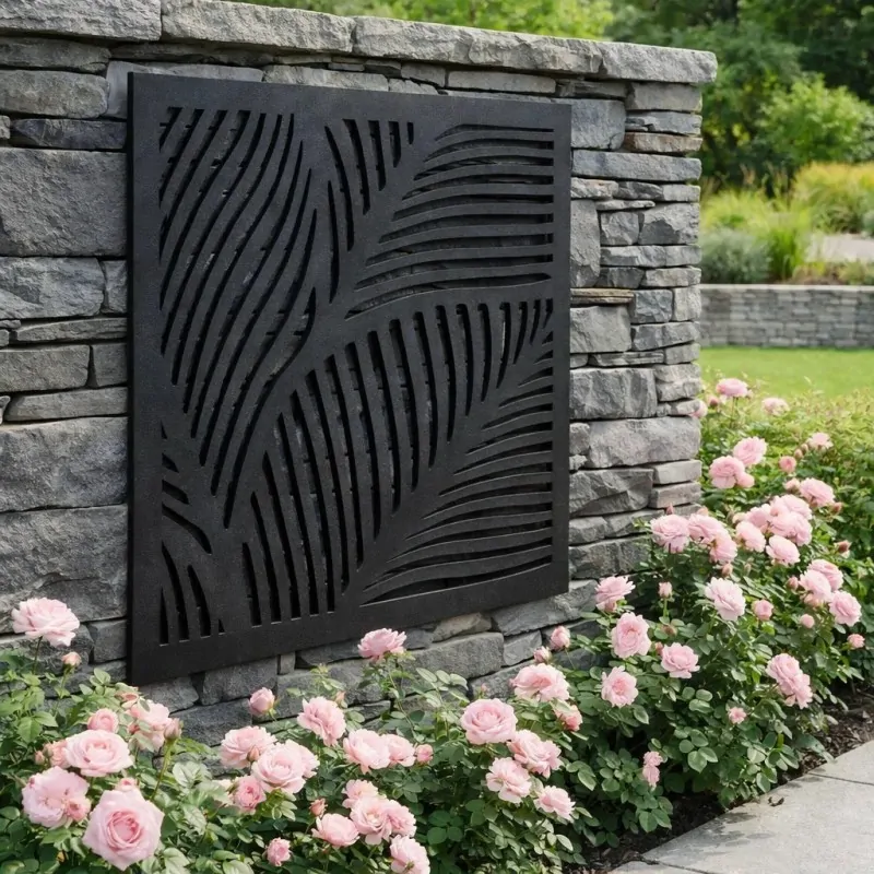 Outdoor Wall Art Panel Fronds 57 x 57 εκ.