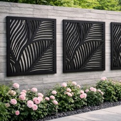 Outdoor Wall Art Panel Fronds 57 x 57 εκ.