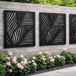 Outdoor Wall Art Panel Fronds 57 x 57 εκ.